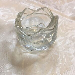 Indiana Glass Co Lotus Style Candle Holder
